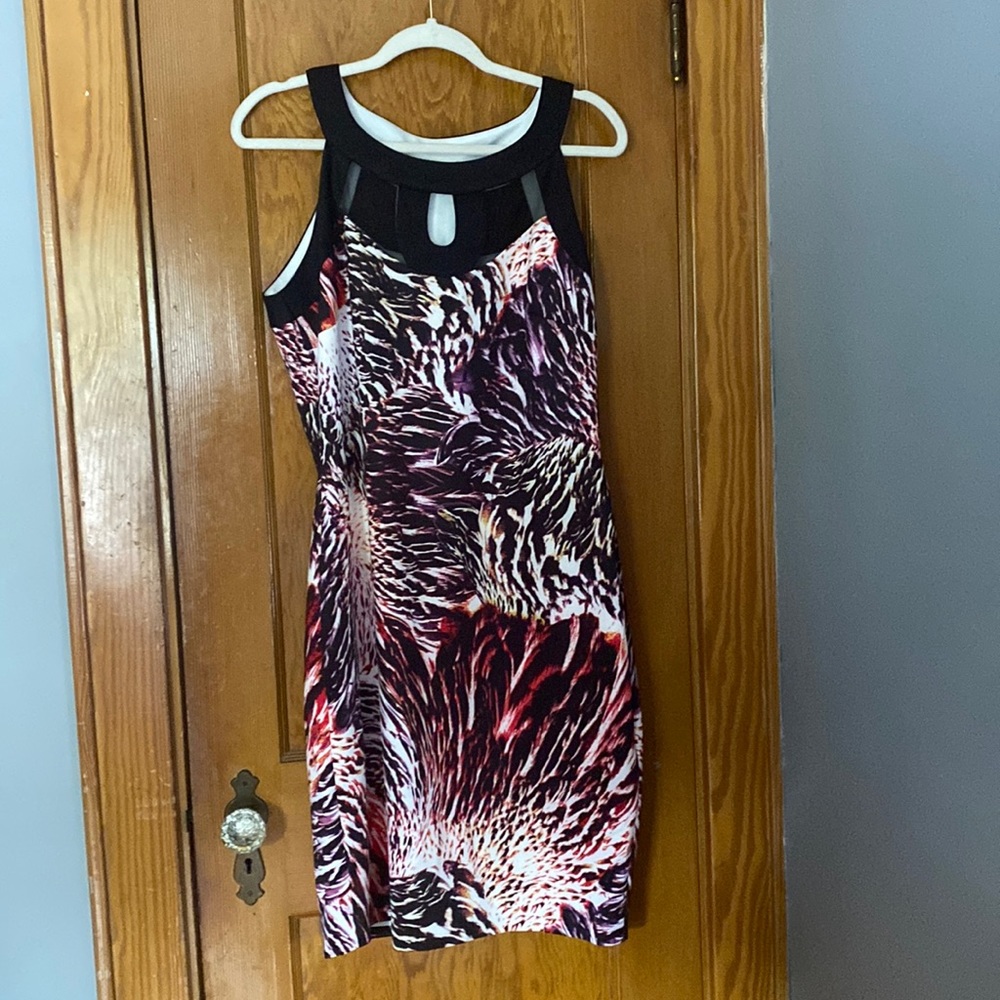 Multi print cocktail dress
